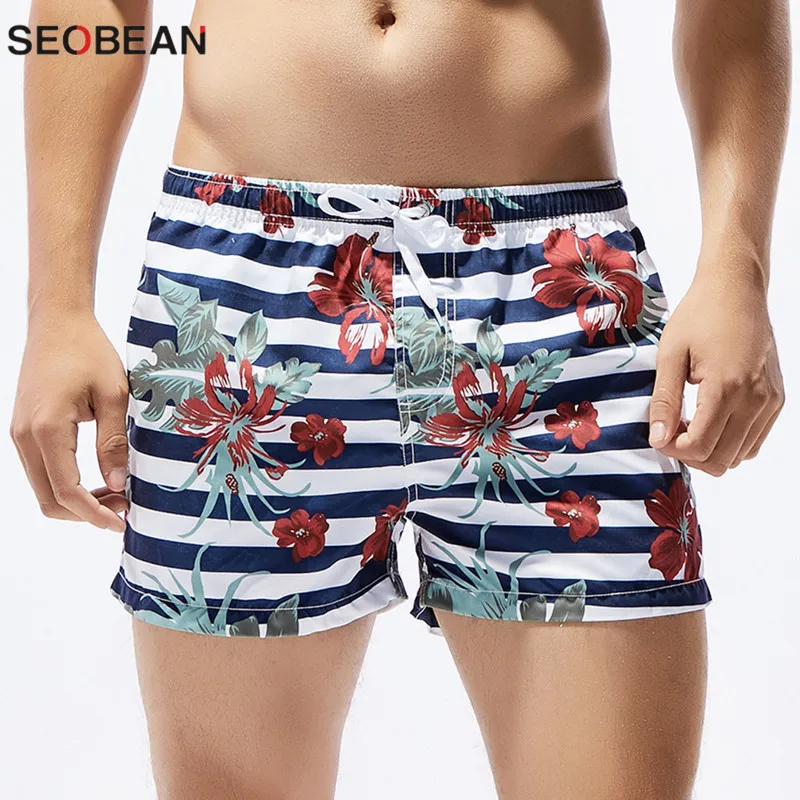 SEOBEAN brand shorts colorful men\'s board shorts men leisure summer beach shorts trunks for men