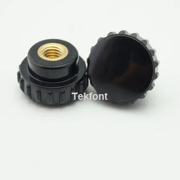 M6x22 Female or M5x22 Female  Bakelite,Knurled grip knob,Bakelite lobe knob