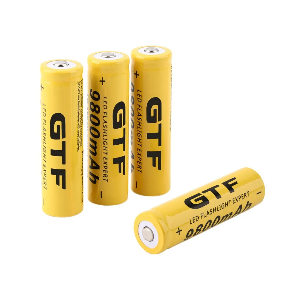 Batteria ricaricabile GTF 18650 9800mAh 3.7V 18650 batteria al litio per torcia a LED torcia giocattolo accumulatore cella banca di potere fai da te
