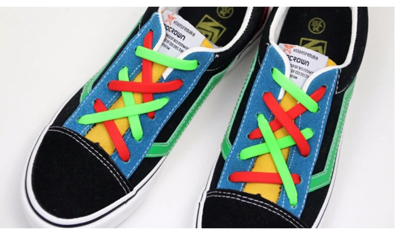 16 Teil/satz Schnürsenkel ohne Krawatte für Kinder und Erwachsene, 13 Farben, elastische Silikon-Schnürsenkel, sportliche Laufschuhe, Spitze, alle Turnschuhe passen – Detail 24