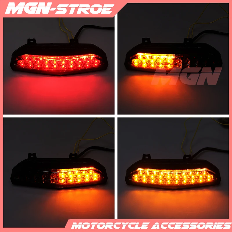 

Motorcycle Motorbike LED Rear Turn Signal Tail Stop Light Lamp Integrated Brake Light For ZX6R ZX636 ZX-6R 07 08 2007 2008