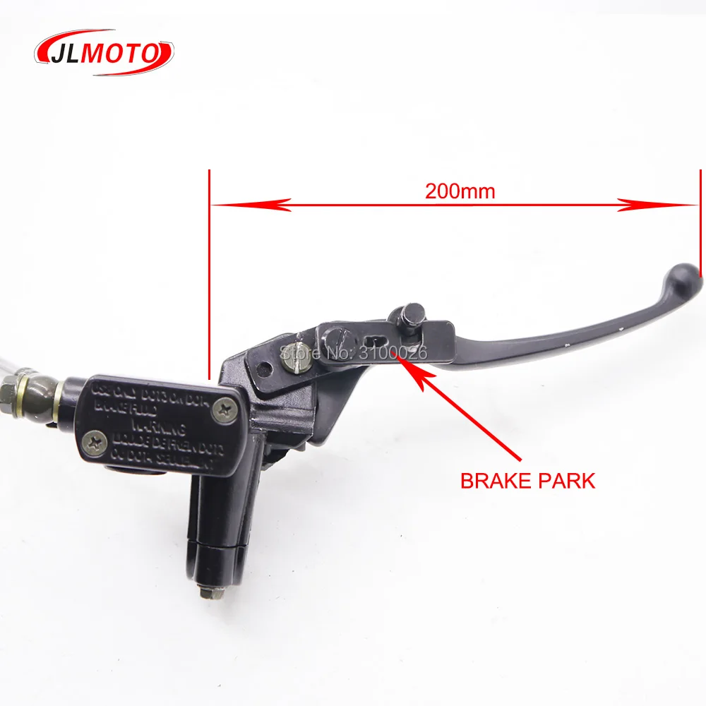 1Set 2 in 1 Front Handle Lever Hydraulic Disc Brake 108mm Disc Fit For ATV 50cc 110cc 49cc Bike Go Kart Buggy UTV Scooter Parts
