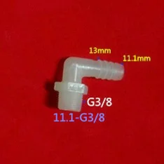 

11,1 мм * G3/8 "пластиковый локоть соединитель, шланг адаптер, Редукционный соединитель, фитинг трубы