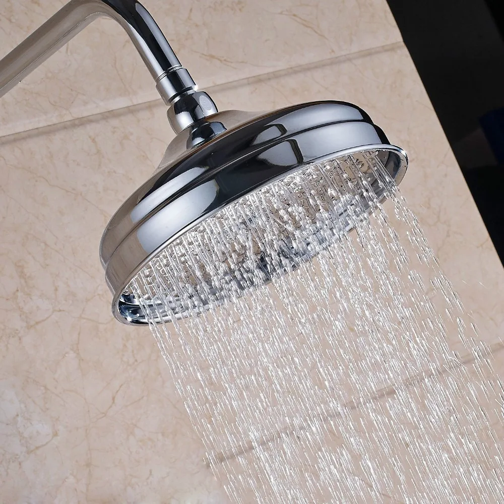 Chrome Finish Rainfall Shower Head Rotatable Top Rain Shower Head Bathroom Accessory Ksd236