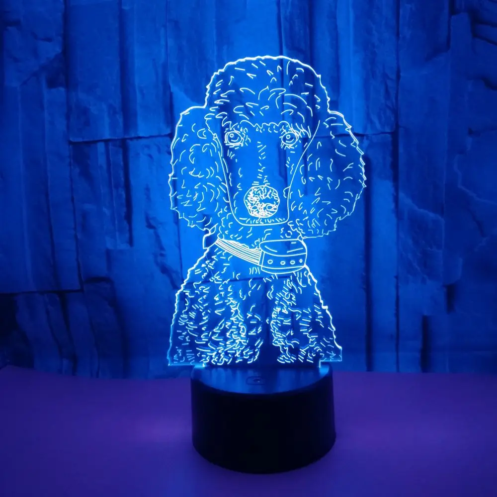 

Dog 3d Lamp Colorful Desktop Creative Usb Nightlight Novelty Luminaria Led Kids Lamp Powerbank Kids Lights Lamps