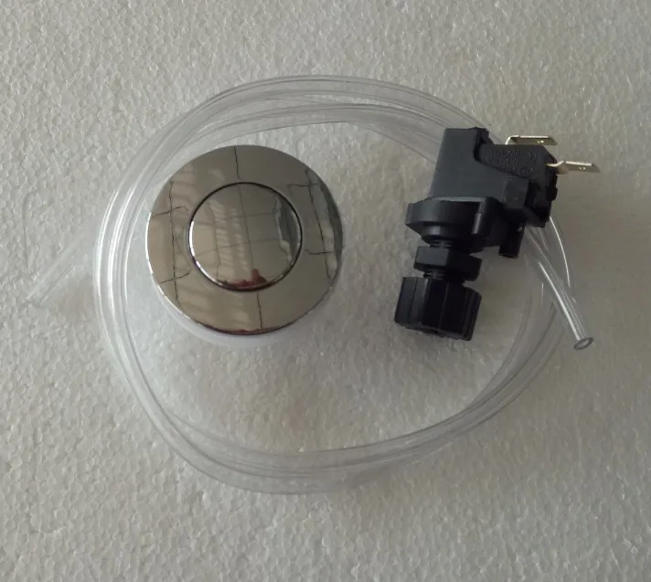 Waste Garbage Disposal Disposer Air Switch Button With Air Hose & Self-Lock Set