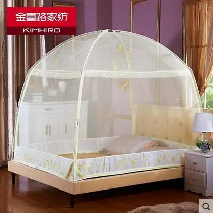 

Three-door Mongolian Yurt Mosquito Net 1.5m Double Bed 1.8m Household Bracket 1.2m Single Student Dormitory