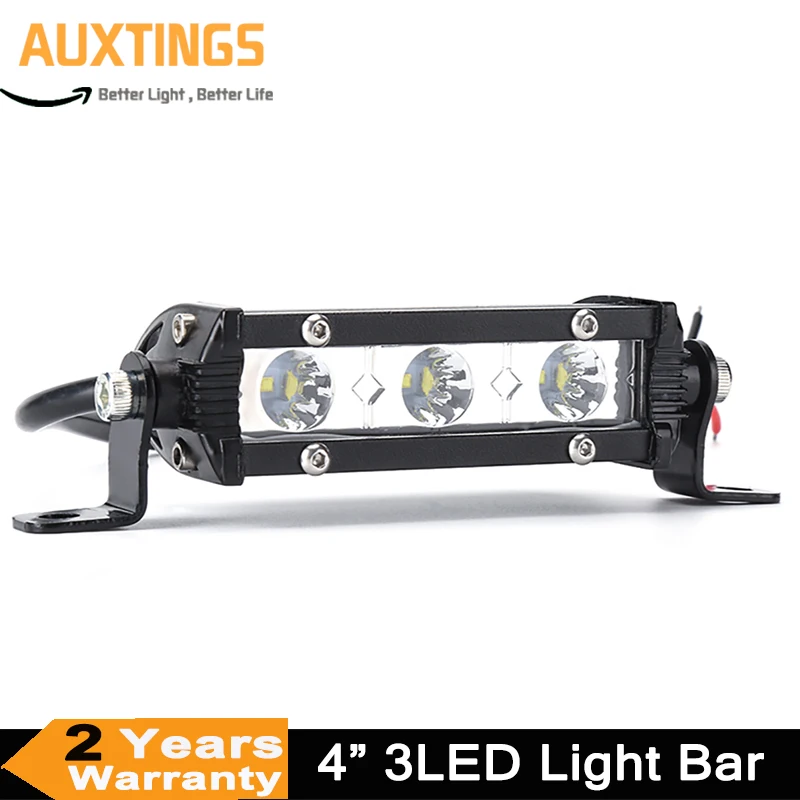 

Straight Slim Offroad LED Light Bar Single Row 4inch 15W Spot Driving Light For Off Road SUV 4X4 ATV Tractor LED Work Lights