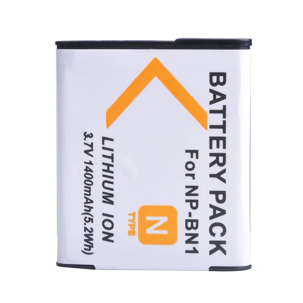 Tectra 1400 mAh NP-BN1 NP BN1 kamera bateria do Sony DSC-W390 DSC-W380 DSC-W370 DSC-W350