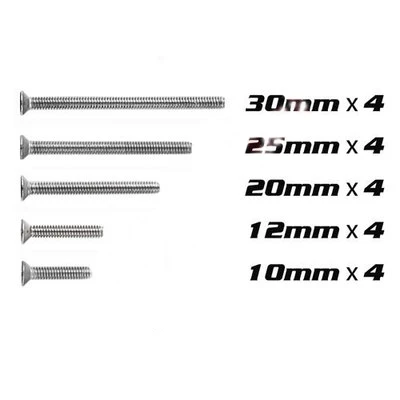 20Pcs Countersunk Head Screw Flat Head Screw SXX EVO/VS EVO Special Screw For Tamiya Mini 4WD Car Models