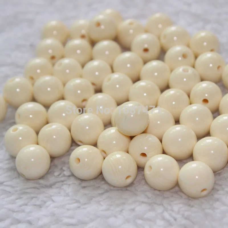 New arrivals 200pcs 8mm Ivory Beads DIY jewelry accessories bracelet Decoration Crafts