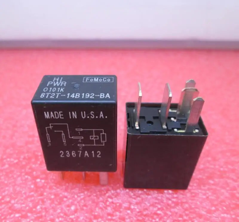 

HOT NEW relay 8T2T-14B192-BA 8T2T14B192BA 8T2T-14B192 12VDC 12V DC12V 5PIN 5PCS/LOT