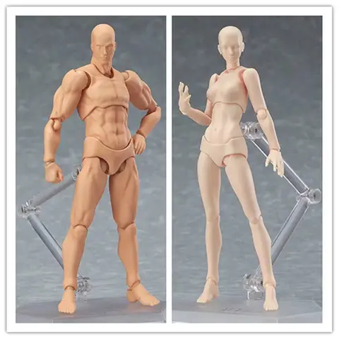 Figura de acción de PVC móvil de Anime, modelo de juguete, muñeca coleccionable de 14cm, maniquí, boceto artístico, dibujar muñecas de cuerpo humano