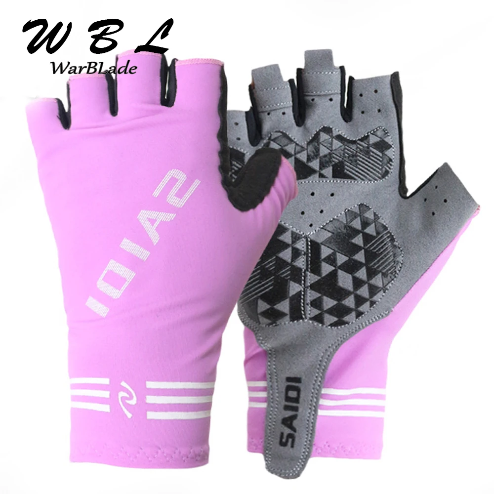 

1 Pair Sports Gloves Men Half Finger Anti Slip Outdoor Sport Gloves Guantes Gym Body Building Training Fitness Gloves WBL