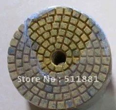 4''  Metal Particles wet polishing pad | 100mm concrete stone soft pads| Revolutionary product instead of metal grinding disk