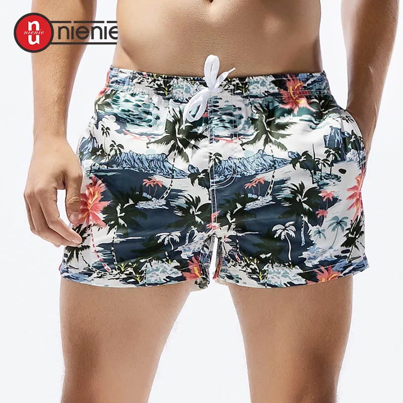 New Men\'s Swimwear Shorts Casual Summer Beach Pants Board Shorts Printed Quick Drying