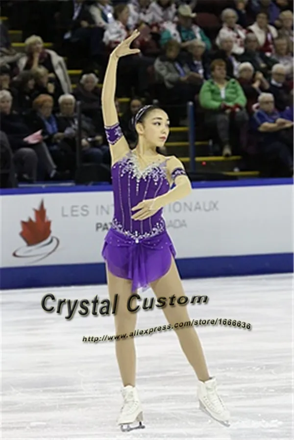 Professional Custom  Figure Skating Dress For Women With Spandex Graceful New Brand Ice Skating Dress Kids DR3293