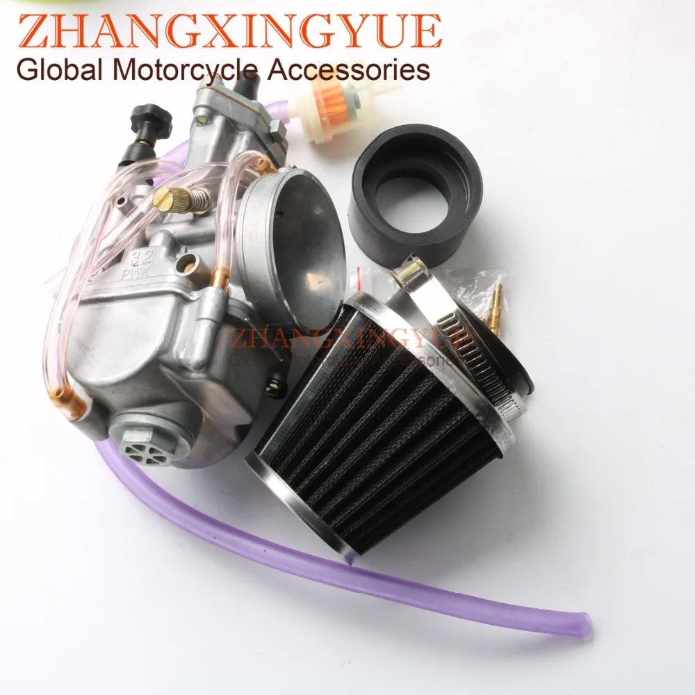 32mm Carburetor & 50mm Air Filter for YAMAHA DT100 DT125 DT175 DT250 OKO PWK KOSO