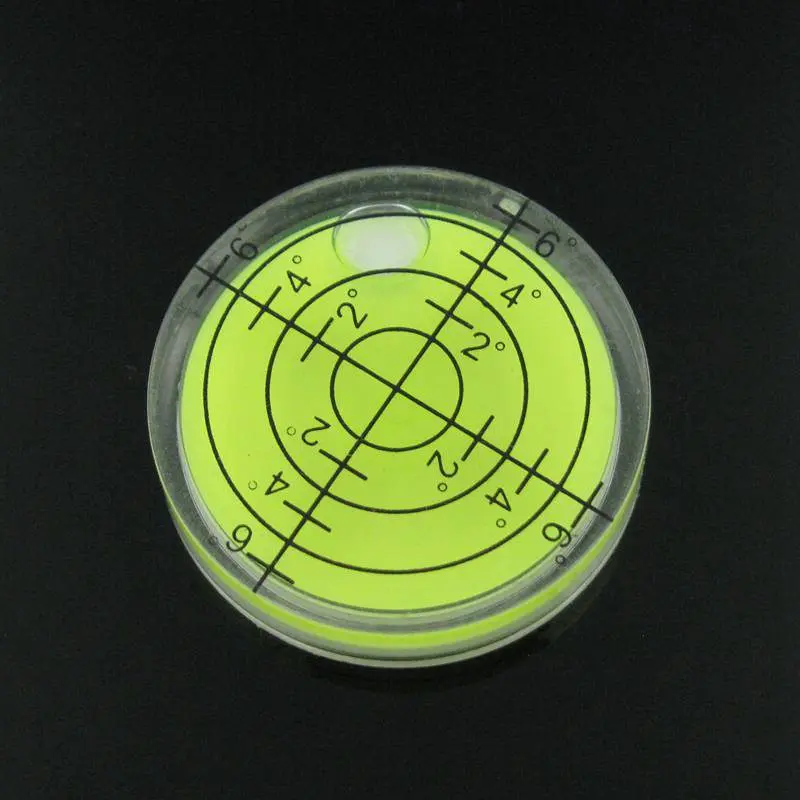 Hot Sale!! QASE Mini Spirit Level Bubble Plastic Bullseye Bubble Level Accessories for Measuring Instrument 32*12mm