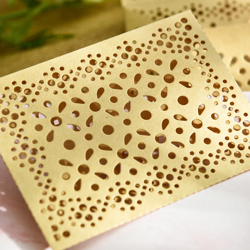 YPP CRAFT Homemade Delicate Lace Small Envelope for Scrapbooking Happy Planner/Card Making/Journaling Project DIY Craft