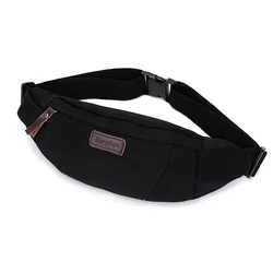 Waist Pack For Men Belt Bags Canvas Fanny Pack Bum Purse Hip Money Belt Travelling Mountaineering Mobile Phone Sling Bag