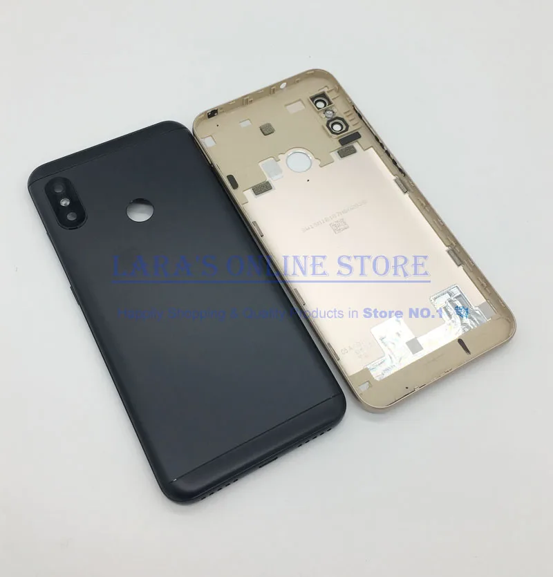 Original For Xiaomi MI A2 Lite Battery Cover Back Case For Mi A2 Lite Back Cover Housing +Volume Power Buttons Cameca Lens