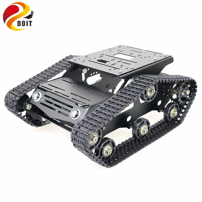 Tracked Robot Tank Chassis with Aluminum Alloy Frame Robotic Arm Interface Holes for Robot Project Graduation Design