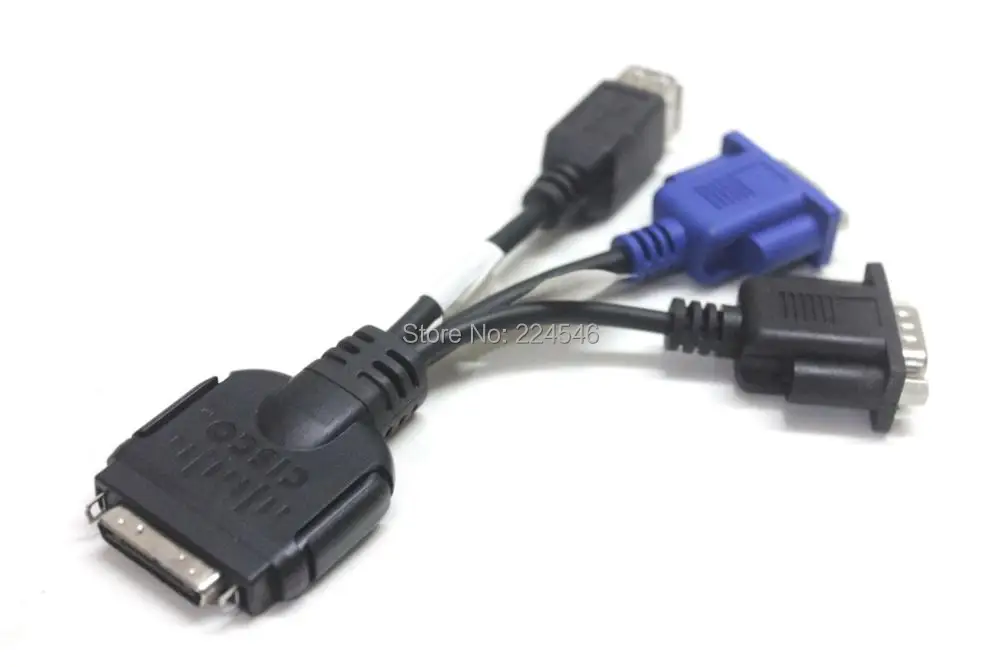 

VGA+USB+DB9 UCS KVM Dongle Cable Adapter For Cisco UCS KVM Cable Adapter 37-1016-01