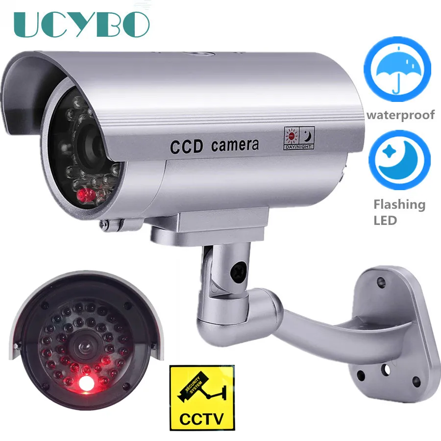 CCTV camera Dummy security fake camera w/ wifi outdoor knipperend led video surveillance dummy cam