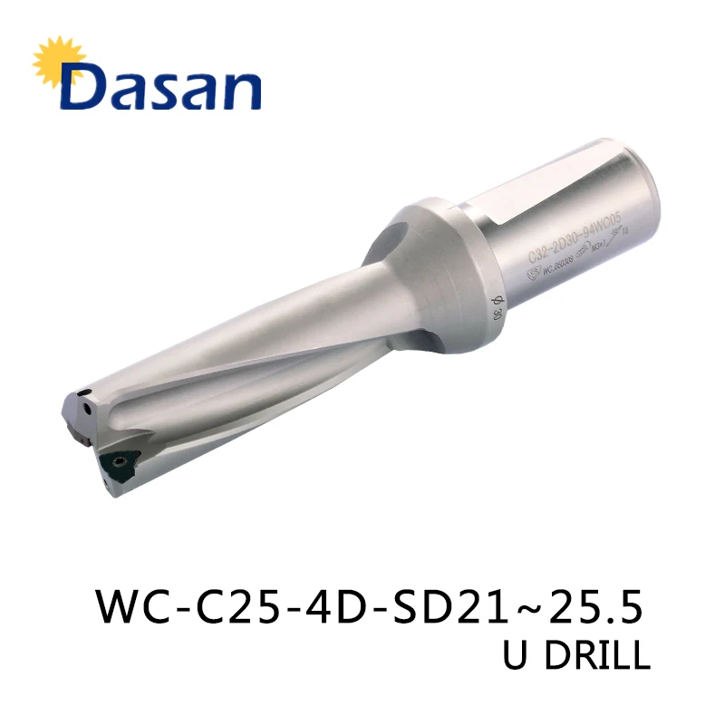 WC C25 4D SD 21 22 23 24 25 mm Indexable Insert Drills U Drill Type Drilling Shallow Hole Tool For WC04 Insert