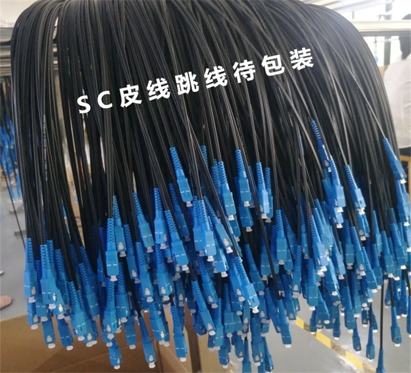 10 sztuk 5 M 10MTR pojedynczy rdzeń z włókna światłowodowe Patchcord przewód zanurzeniowy LC-LC SC-SC FC-FC czarny kolor 1 rdzeń ftth jumper darmowa wysyłka