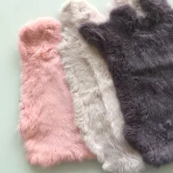 Multicolor Real Rabbit Fur Sale By Whole Piece Fluffy Rabbit Leather Fur DIY Home Decor Clothing Accessories High Quality