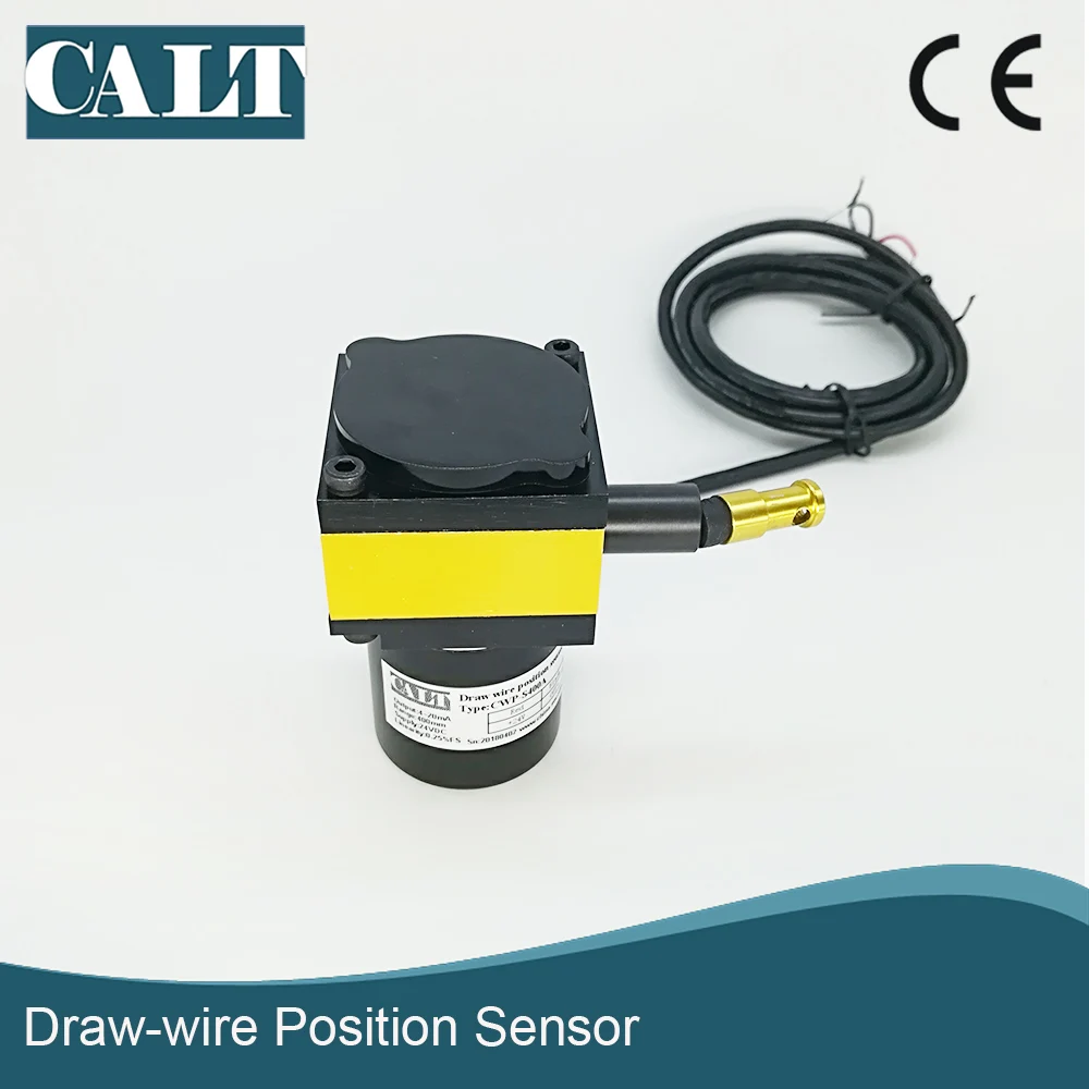 CALT 400mm Stroke Range Displacement Sensor Pull Motion Position Sensor Draw Wire Encoder CESI-S400