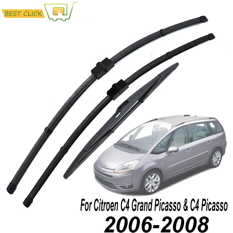 Misima Windshield Windscreen Wiper Blades For Citroen C4 Grand Picasso / C4 Picasso 2006 2007 2008 Front Rear Window Set Kit