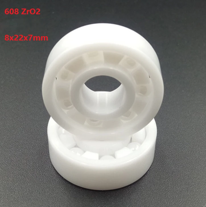 

4pcs/10pcs 608 ZrO2 full Ceramic bearings 8x22x7mm Miniature Zirconia Ceramic Deep Groove Ball Bearings 8*22*7mm