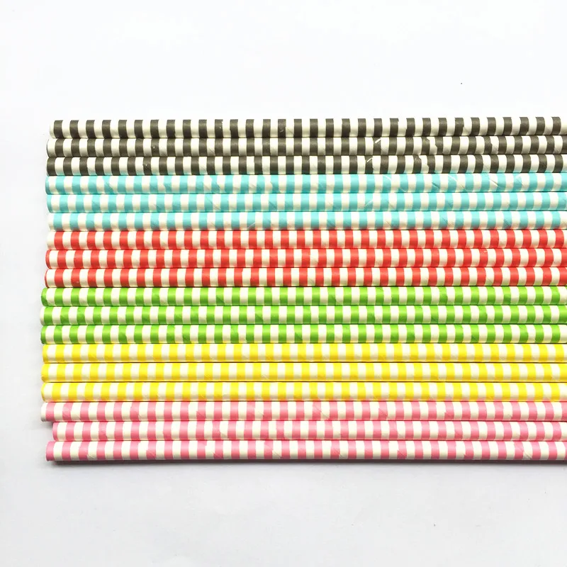 Free DHL Shipping  Paper Straws Drinking Paper Straws Drinking Straws Sailor Stripe Paper Straws 6 Colors Mix 5000pcs