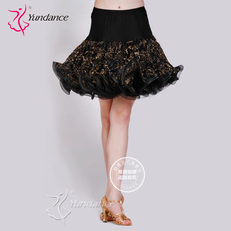 Customized Lady Latin Dancing Skirt Modern Dance Costume Samba Cha-cha Dancing Dress Promotion  B-2740