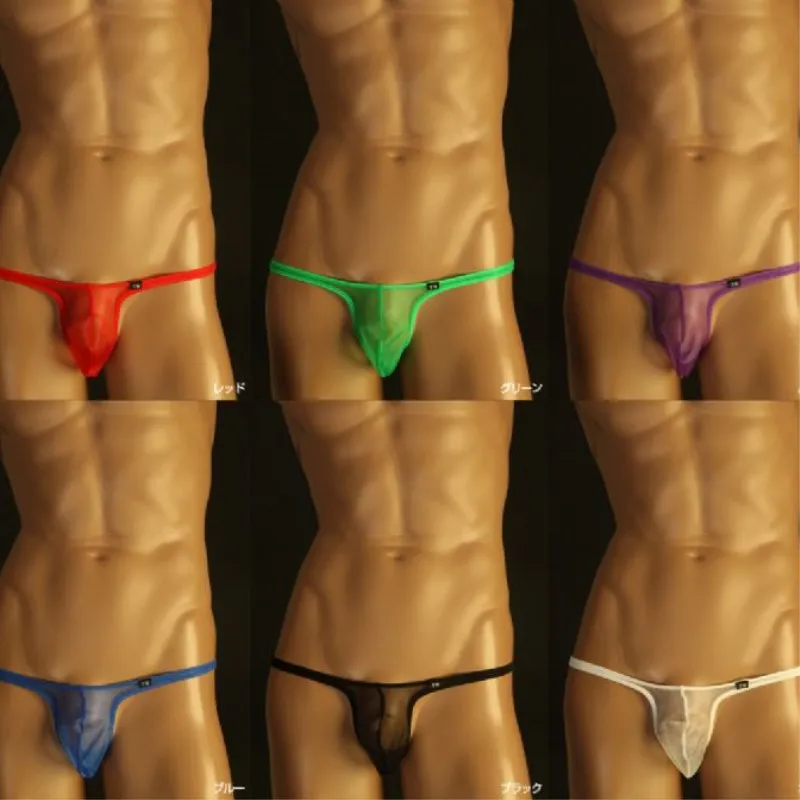 2018 Hot Sale New Brand Jockstrap Gay Underwear Sexy G Strings Men Thongs Transparent Ultra Low Rise Tanga Hombre Cueca Lingerie