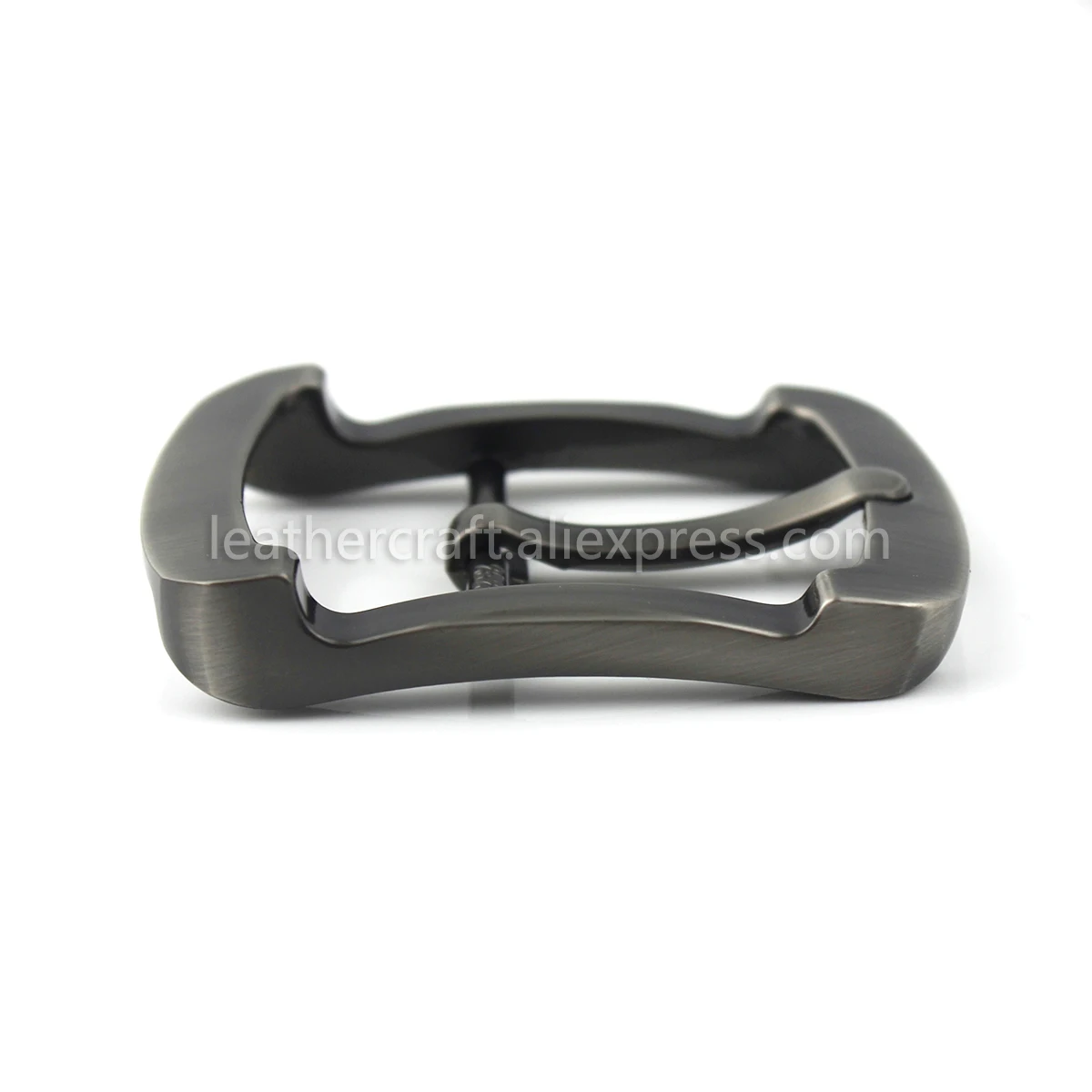 1pcs Metal Brushed Belt Buckle Men Center Bar Single Pin Buckle Fit for 37-39mm Belt Leather Craft Accessory