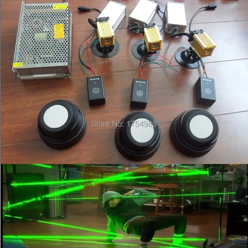 

Real life room escape laser array props Laser maze for Takagism game room and door game escape from the green laser room