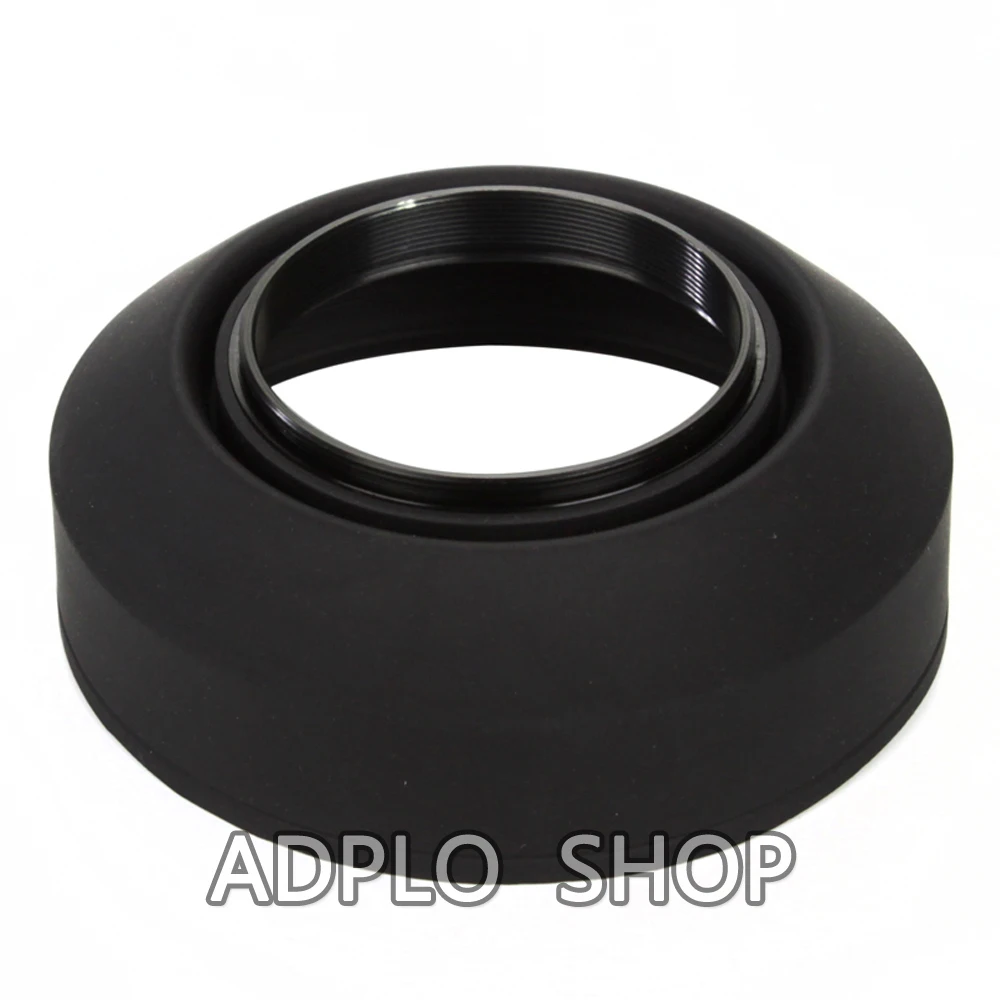 Pixco Three-in-one 77mm Collapsible Rubber Lens Hood