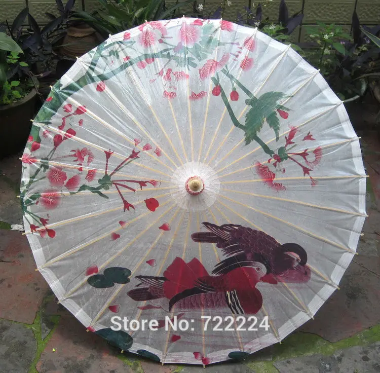 Dia 50cm chinese handmade classical craft Mandarin duck waterproof umbrella parasol dance decoration gift oiled paper umbrella