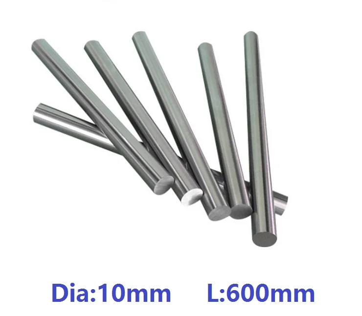 30pcs/lot 10mm linear shaft 600mm long 10x600mm hardened linear shaft chromed plated linear shaft CNC router 3D printer parts