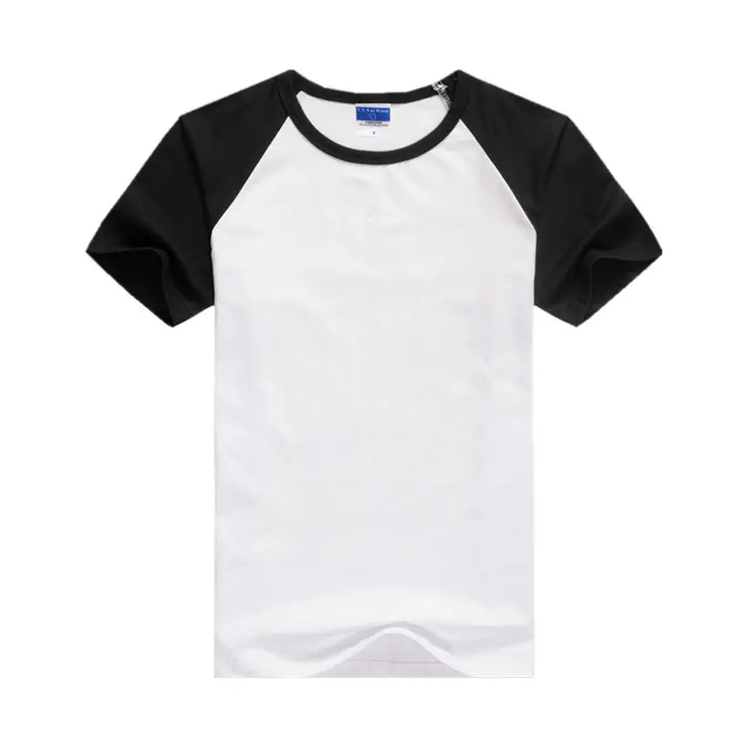 Męska koszulka na lato 2025, T-shirt z okrągłym dekoltem, bawełniana, męska, codzienna, dopasowana, raglanowa koszulka z krótkim rękawem, topy