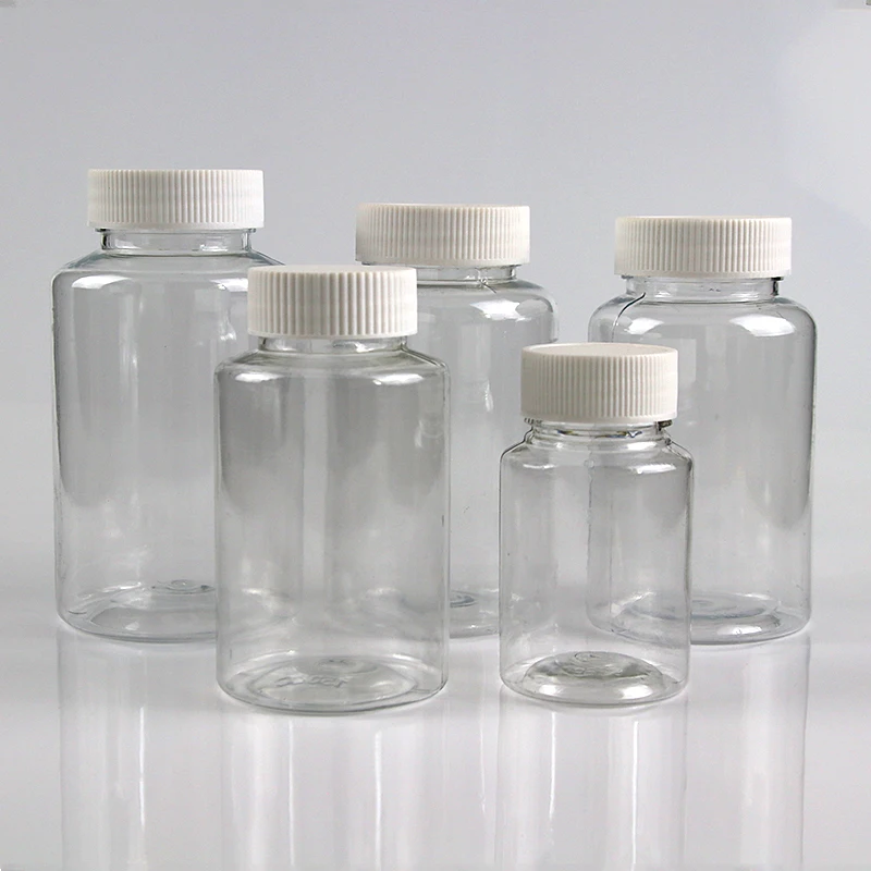 Plastic Cosmetic Sample Container, Screw Cap Garrafa, Vazio, Shampoo, Loção, Maquiagem, Óleo de Essência, 50Pcs x 20 ml, 30 ml, 50 ml, 80 ml, 100 ml, 150 ml, 200 ml, 250ml