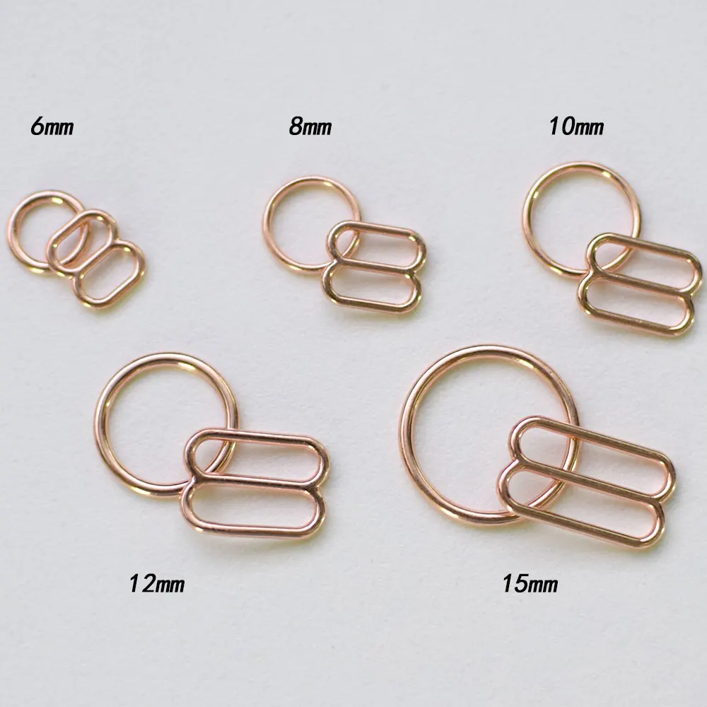 Wholesale 10 sets / lot wholesale various sizes  of bra rings and sliders bra strap adjusters bra making materials