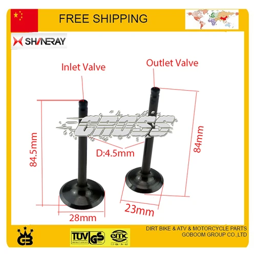 Imagen 2 del producto Piezas de motor, válvula de entrada y salida de motor de 250cc, sello de aceite para motocicleta shineray AX-1 honda X2 X2X xy250gy, accesorios