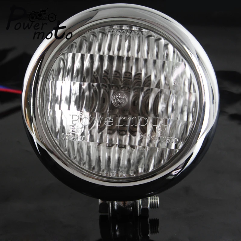 Motorcycle Chrome Aluminum Headlight 4.5\