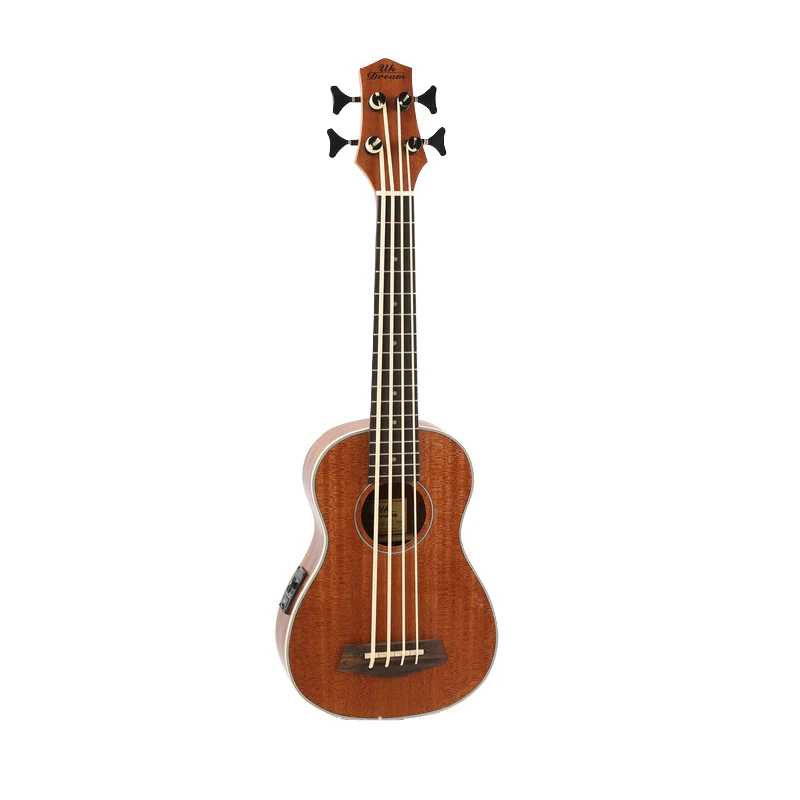 

30 inch Mini Electrica Guitar Ukulele 4 Strings Bass Musical Instruments Full Sapele Retro Closed Knob Guitarra Wholesale