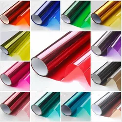 Colored Decorative Glass Film Insulation Drop-Shipping Sunscreen Proof Membrane Bi-color Window Stickers Specials vinilos para